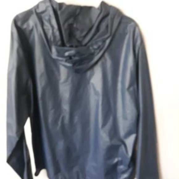 Vintage IZOD Lacoste Blue Crocodile RARE 80's Anorak Windbreaker SZ Medium - Picture 2 of 3